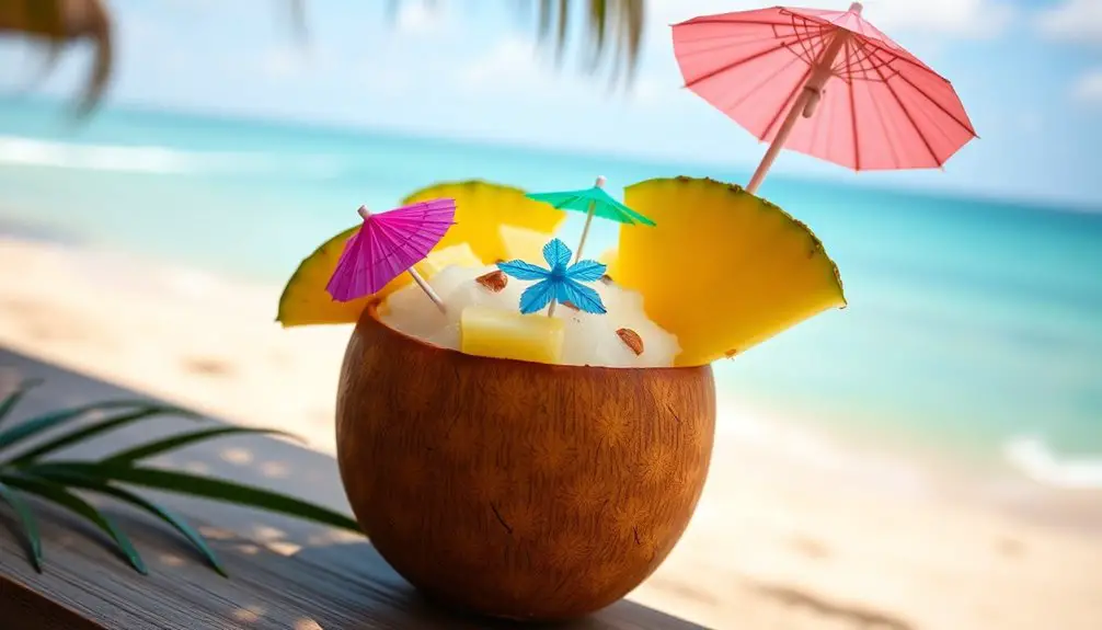 piña colada tropical paraíso