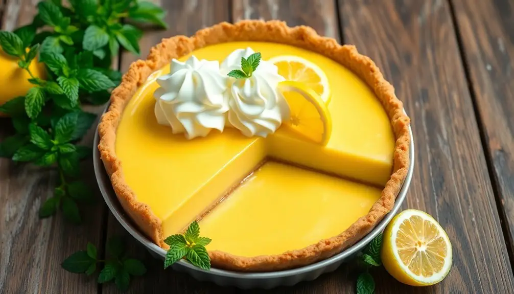 tarta de limón refrescante y fría