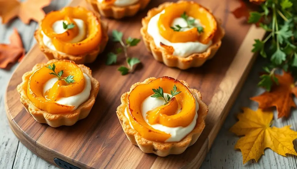 receta de tartaletas de ricotta y calabaza