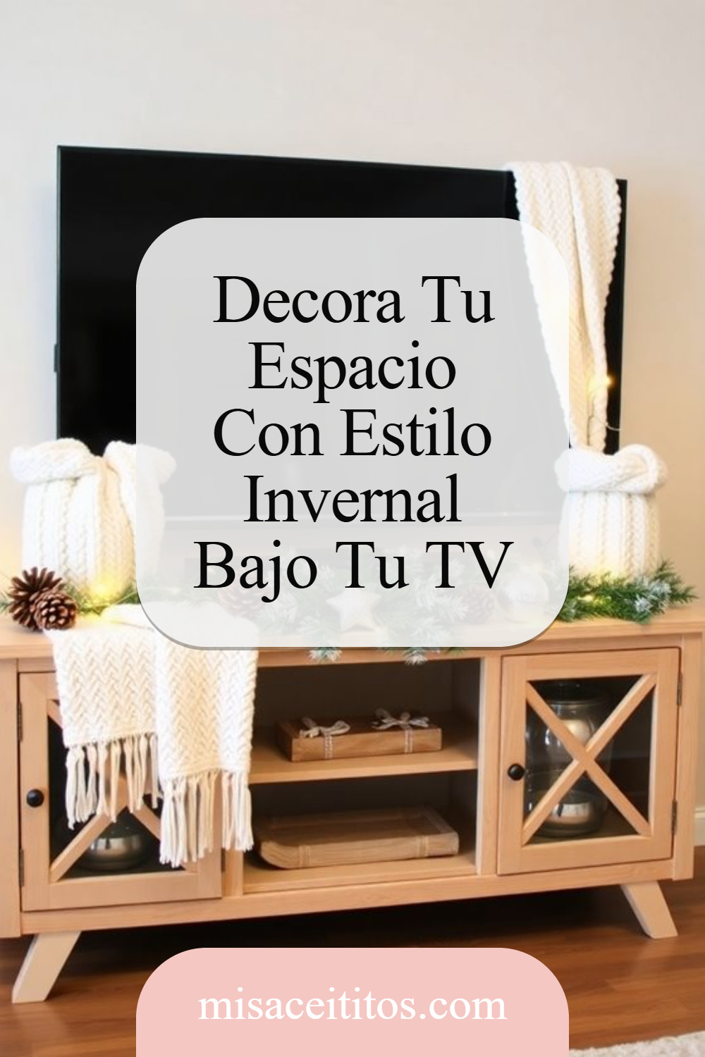 decoracion invierno tv pin