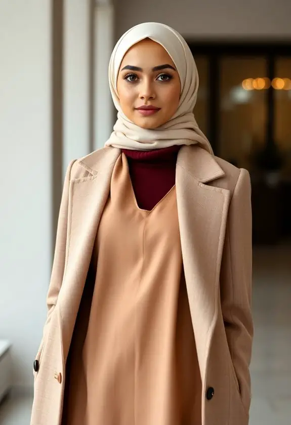 high neck tunic combination