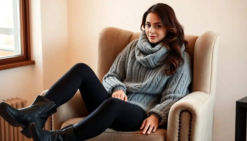 cozy winter outfits leggings