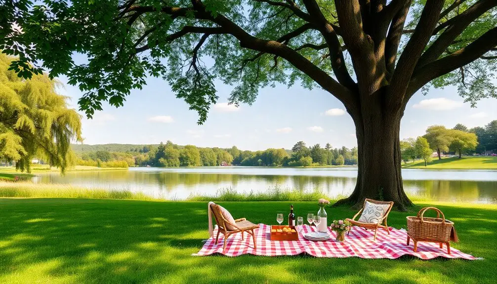encontrando el lugar perfecto para un picnic