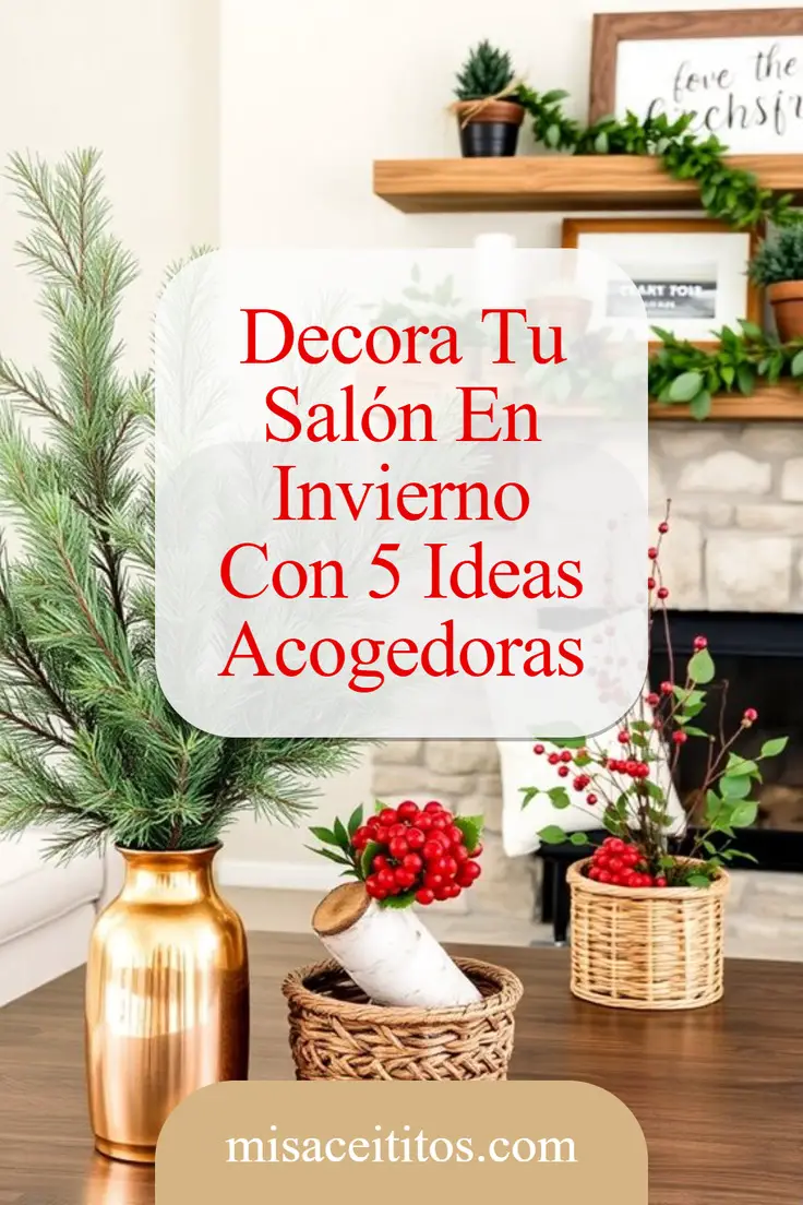 Ideas Acogedoras para Decorar el Salón en Invierno